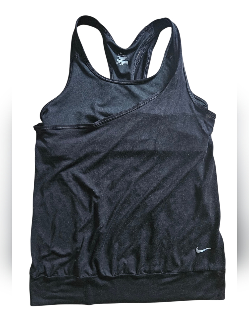 Nike M tank Top w Built In Bra Black Medium Low Impact